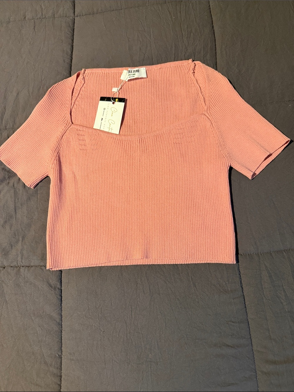 NWT Ribbed cropped top